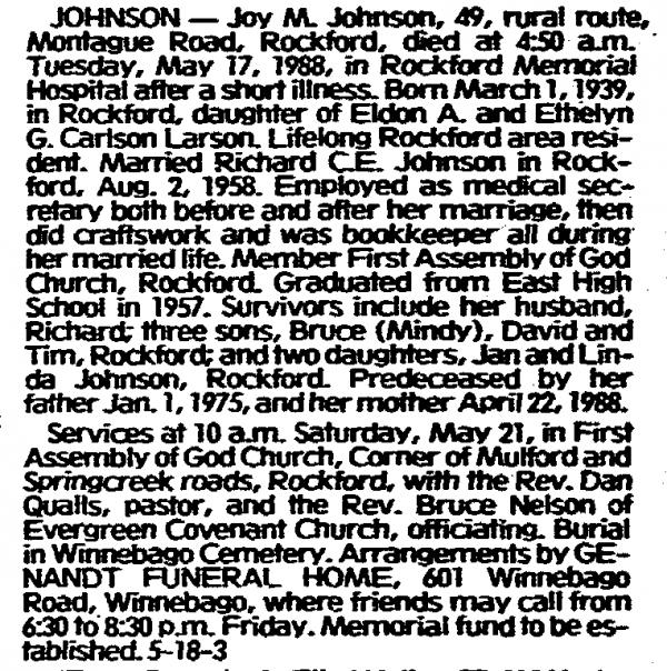 Joy Larson (johnson)