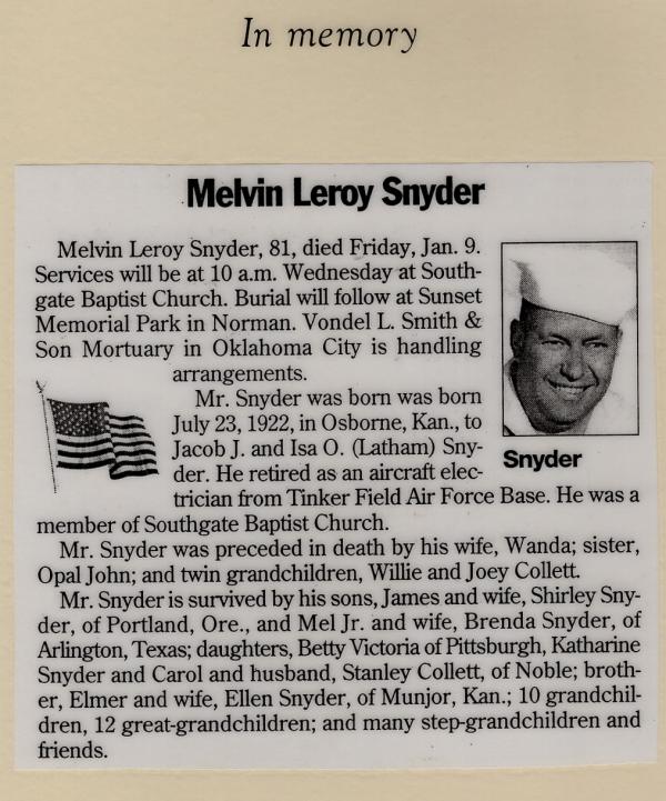 Melvin Snyder