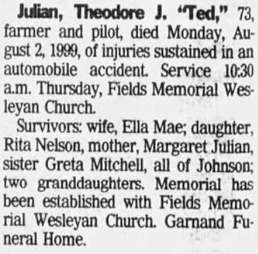 Theodore James Julian "ted"