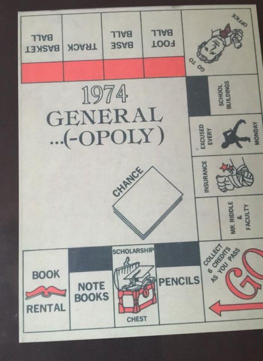 1974 William Campbell Generals Yearbook!
