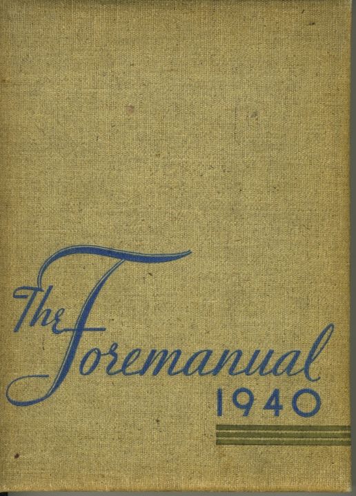 1940 Foremanual Yearbook