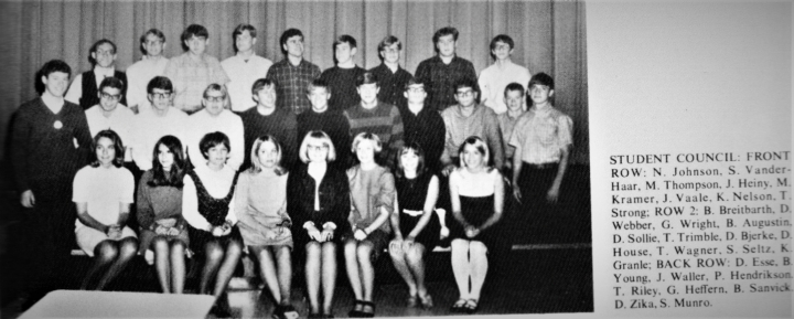 AHS 1968 Yearbook Class Officers and Student Council