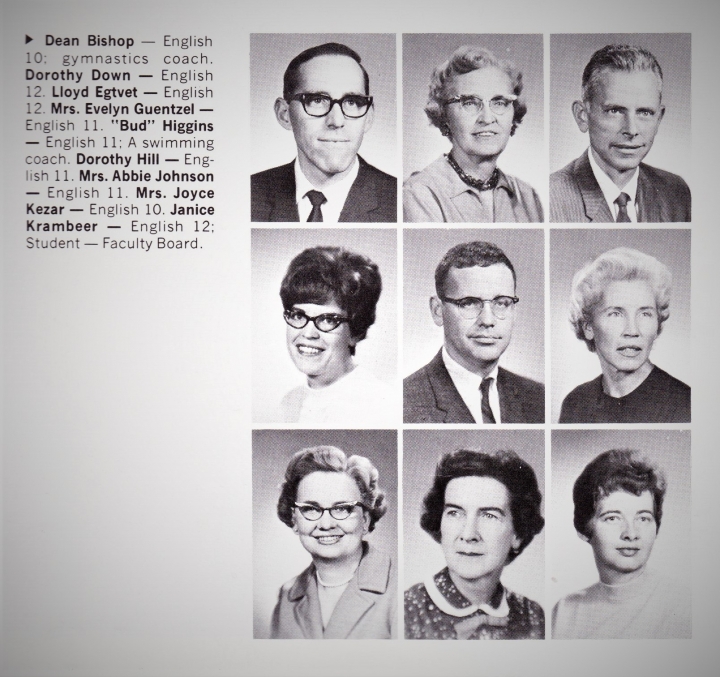 AHS Teachers in 1970