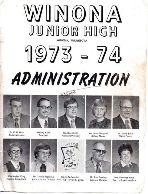 Winona Junior High School (1973-74)