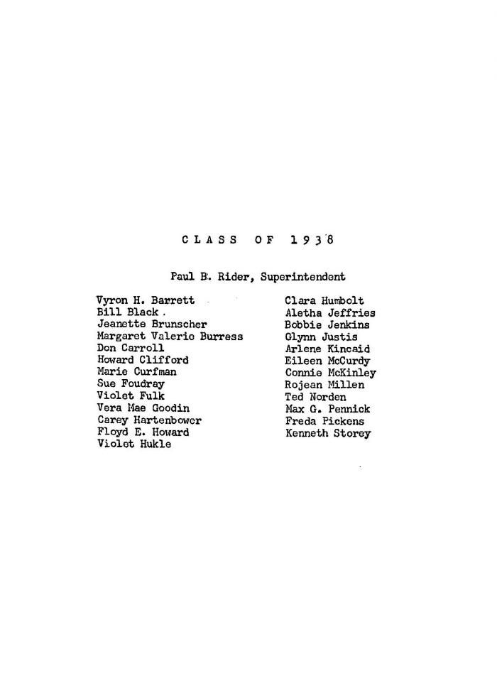 Class of 1938