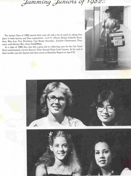 KHS '82 Junior Yearbook 1980-1981