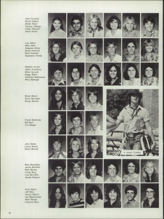 1980 Yearbook Junior Pictures